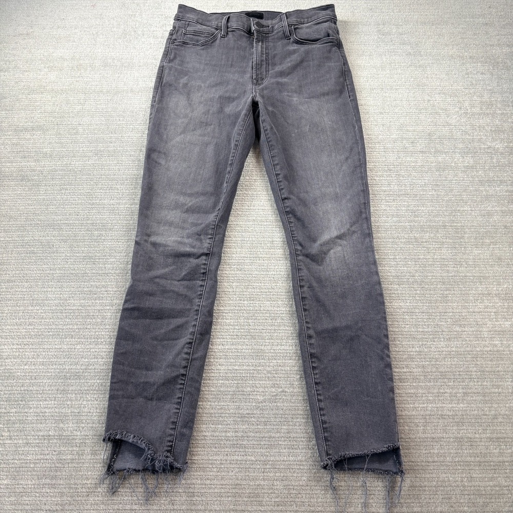 Mother The Stunner Zip Ankle Step Fray Jeans Women 29 Lighting Up Lanterns